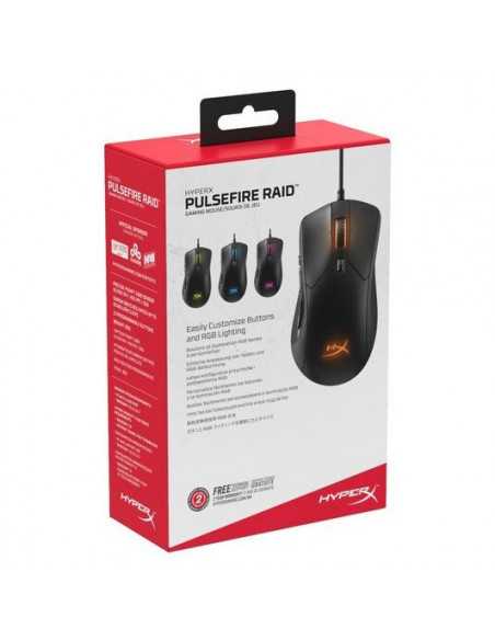 Mouse-uri pentru jocuri HyperX Gaming Mouse HyperX Pulsefire Raid, up to 16k dpi, 11 buttons, 450IPS, 50G, 95g, Ergonomic, Onboa