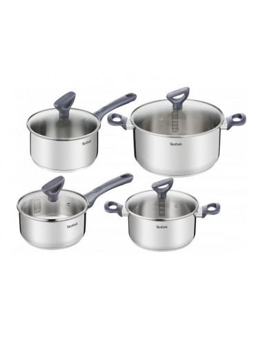 Набор кастрюль Tefal G712S855, Нержавеющая сталь