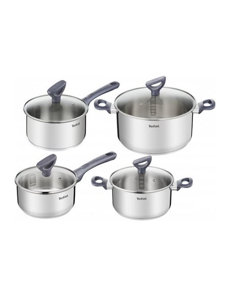 Set de vase Tefal G712S855, Oțel inoxidabil