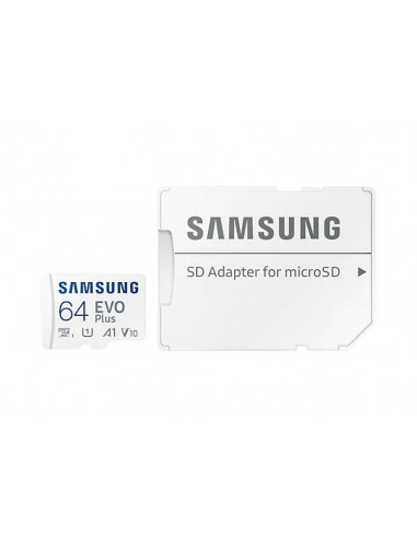 Карта памяти Samsung EVO Plus MicroSD, 64Гб...