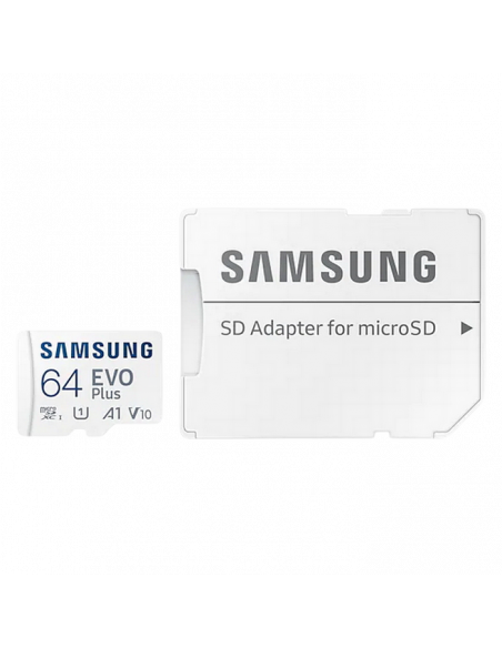Карта памяти Samsung EVO Plus MicroSD, 64Гб (MB-MC64KA/EU)