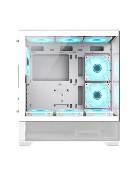 Carcasă PC Gamemax VISTA, Midi-Tower, Fără PSU, Alb