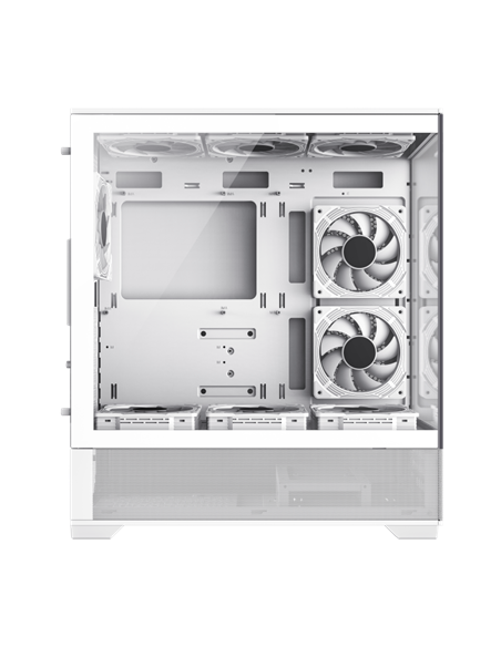 Carcasă PC Gamemax VISTA, Midi-Tower, Fără PSU, Alb