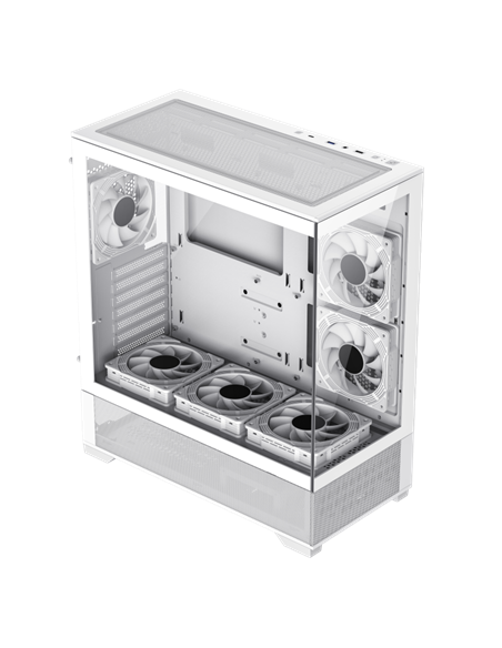 Carcasă PC Gamemax VISTA, Midi-Tower, Fără PSU, Alb