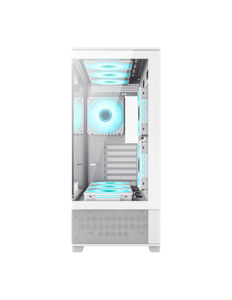 Carcasă PC Gamemax VISTA, Midi-Tower, Fără PSU, Alb