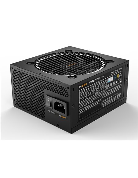 Блок питания для компьютеров be quiet! PURE POWER 12 M, 1000Вт, ATX, Полностью модульный
