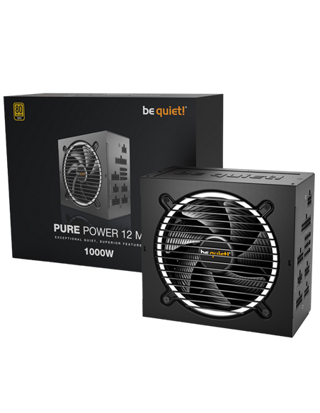 Sursă Alimentare PC be quiet! PURE POWER 12 M, 1000W, ATX, Complet modular