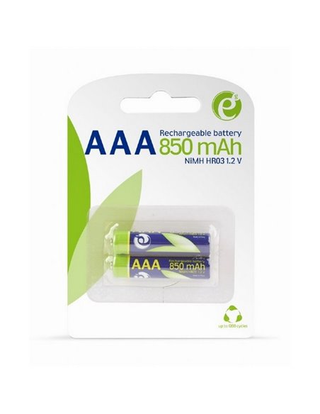 Аккумуляторы Energenie EG-BA-AAA8R-01, AAA, 850мА·ч, 2шт.