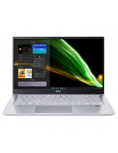 Laptop 14" Acer Swift 3 SF314-43, Pure Silver, AMD Ryzen 7 5700U, 16GB/512GB, Linux eShell