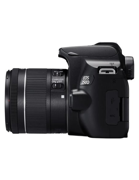 Aparat foto DSLR Canon EOS 250D & EF-S 18-55mm f/3.5-5.6 DC III KIT