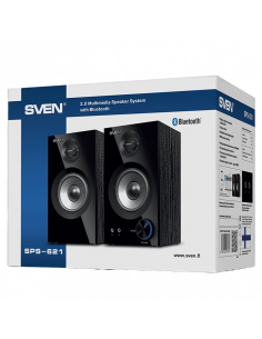 Компьютерные колонки 2.0 SVEN SPS-621, Чёрный 2