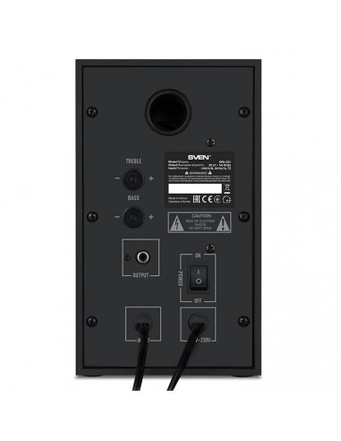 Компьютерные колонки 2.0 SVEN SPS-621, Чёрный