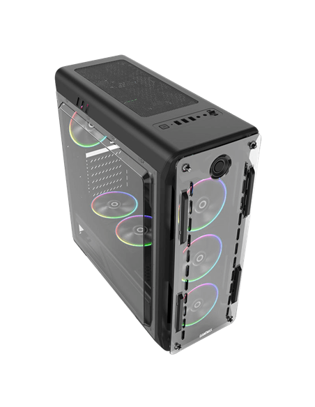 Carcasă PC Gamemax Optical G510, Midi-Tower, Fără PSU, Negru