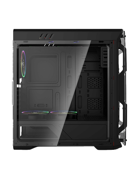 Carcasă PC Gamemax Optical G510, Midi-Tower, Fără PSU, Negru