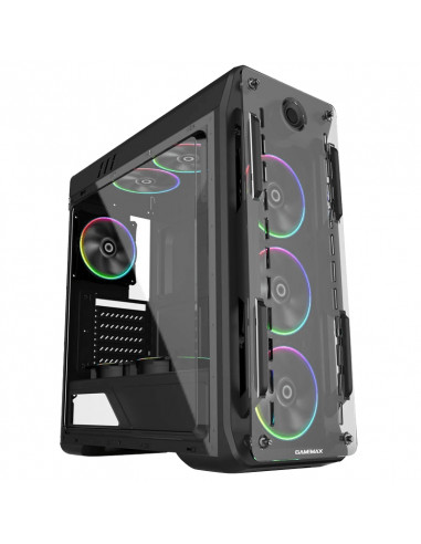 Carcasă PC Gamemax Optical G510, Midi-Tower, Fără PSU, Negru