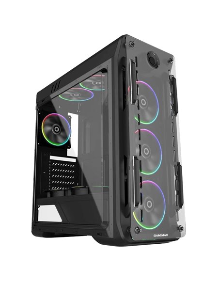 Carcasă PC Gamemax Optical G510, Midi-Tower, Fără PSU, Negru
