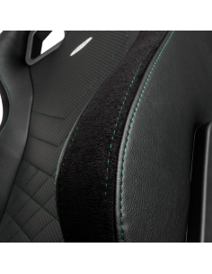 Scaun Gaming Noblechairs Epic, PU Piele, Negru/Verde 2