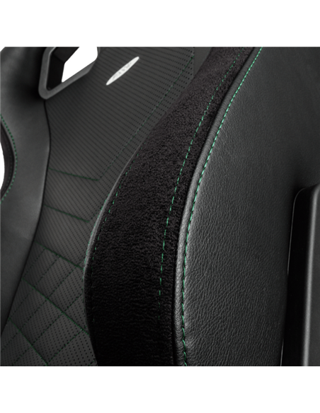 Scaun Gaming Noblechairs Epic, PU Piele, Negru/Verde