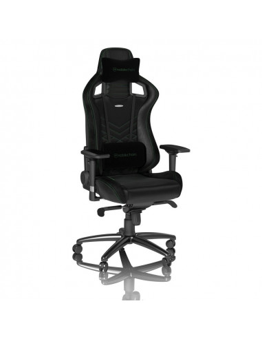 Scaun Gaming Noblechairs Epic, PU Piele, Negru/Verde