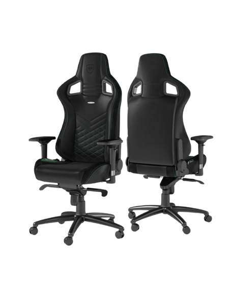 Scaun Gaming Noblechairs Epic, PU Piele, Negru/Verde