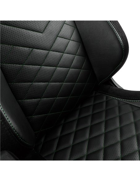 Scaun Gaming Noblechairs Epic, PU Piele, Negru/Verde