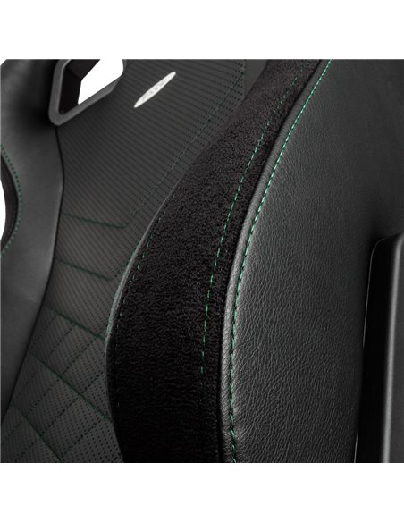 Scaun Gaming Noblechairs Epic, PU Piele, Negru/Verde
