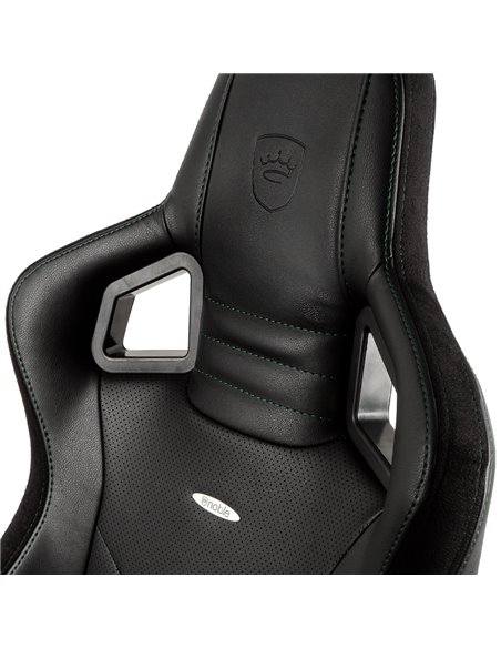 Scaun Gaming Noblechairs Epic, PU Piele, Negru/Verde