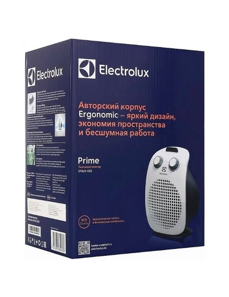 Ventilator de încălzire Electrolux EFH/S-1125, 1500W, Alb