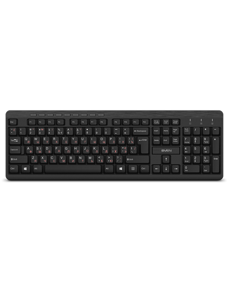 Set Tastatură + Mouse SVEN KB-C3400W, Fără fir, Negru