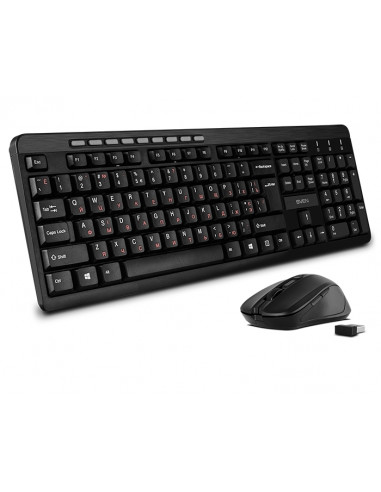 Set Tastatură + Mouse SVEN KB-C3400W, Fără fir, Negru