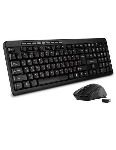 Клавиатура и мышь SVEN KB-C3400W, Беспроводное, Чёрный
