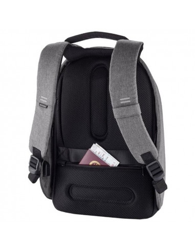 Rucsac pentru Laptop Bobby Hero Regular, 15.6", Piele artificială, Gri