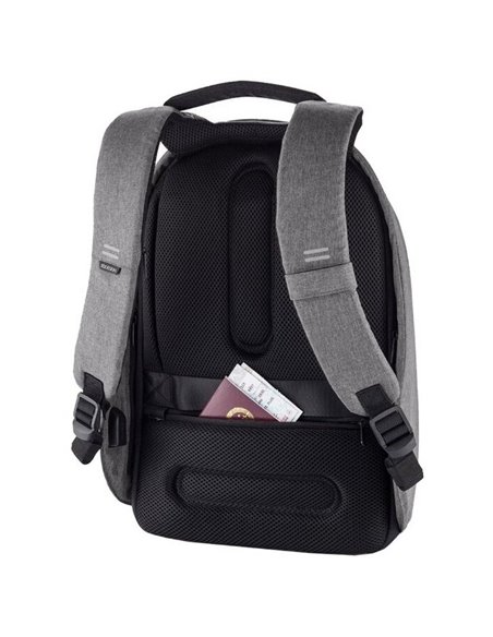 Rucsac pentru Laptop Bobby Hero Regular, 15.6", Piele artificială, Gri