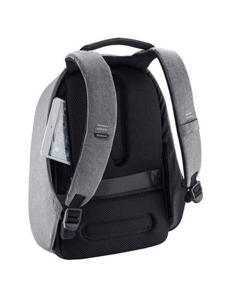 Rucsac pentru Laptop Bobby Hero Regular, 15.6", Piele artificială, Gri
