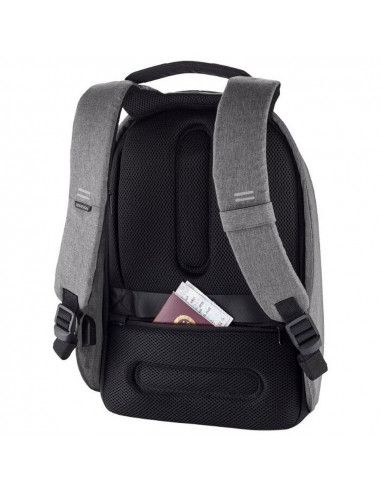 Rucsac zilnic Bobby Hero Small, Piele artificială, Gri