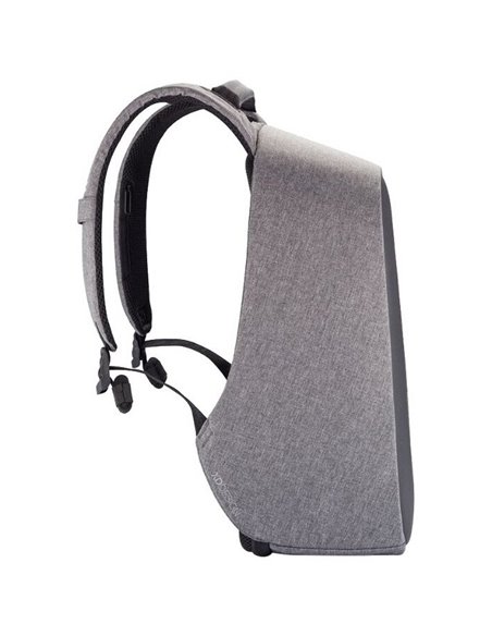 Rucsac zilnic Bobby Hero Small, Piele artificială, Gri