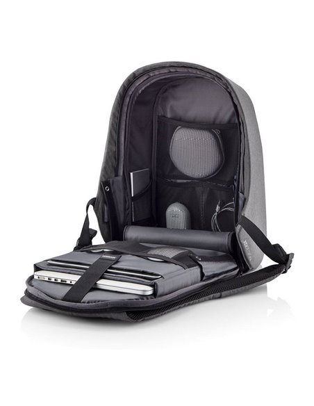 Rucsac zilnic Bobby Hero Small, Piele artificială, Gri
