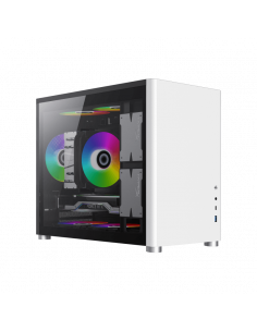 Carcasă PC Gamemax SPARK, Mini-Tower, Fără PSU, Alb