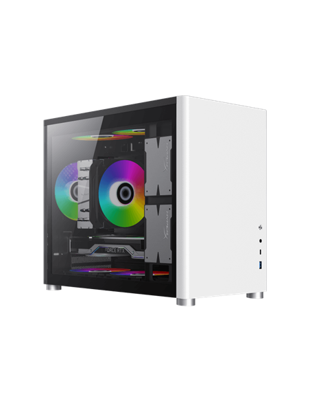 Компьютерный корпус Gamemax SPARK, Mini-Tower, Без блока питания, Белый