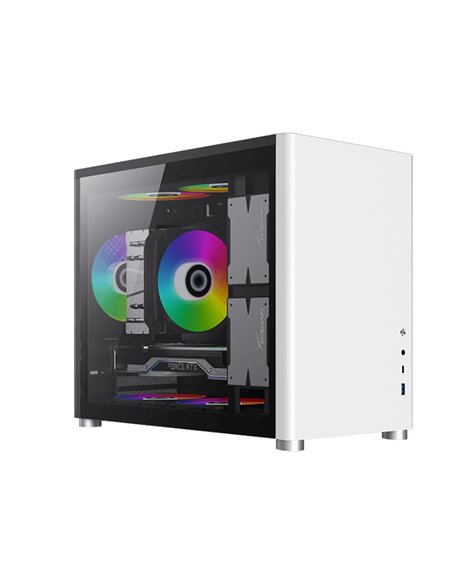 Компьютерный корпус Gamemax SPARK, Mini-Tower, Без блока питания, Белый