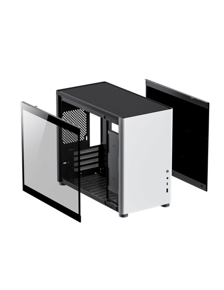 Компьютерный корпус Gamemax SPARK, Mini-Tower, Без блока питания, Белый
