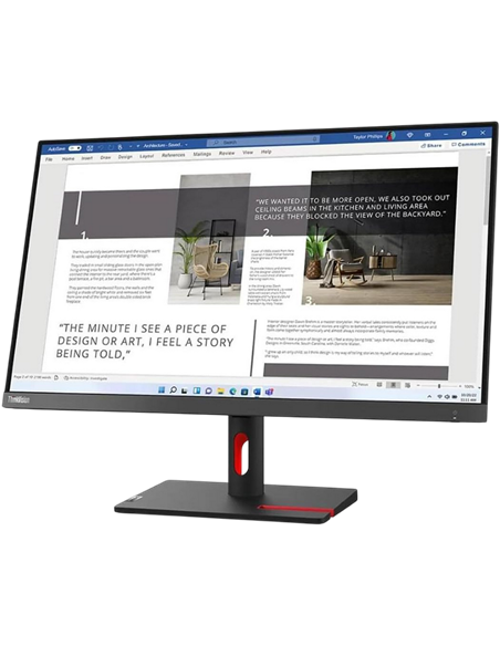 27" Monitor Lenovo ThinkVision S27i-30, IPS 1920x1080 FHD, Negru