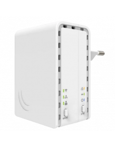 Powerline Adapter MikroTik PL7411-2nD, până la 100 Mbps, Alb