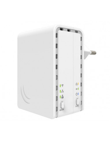 Powerline Adapter MikroTik PL7411-2nD, până la 100 Mbps, Alb