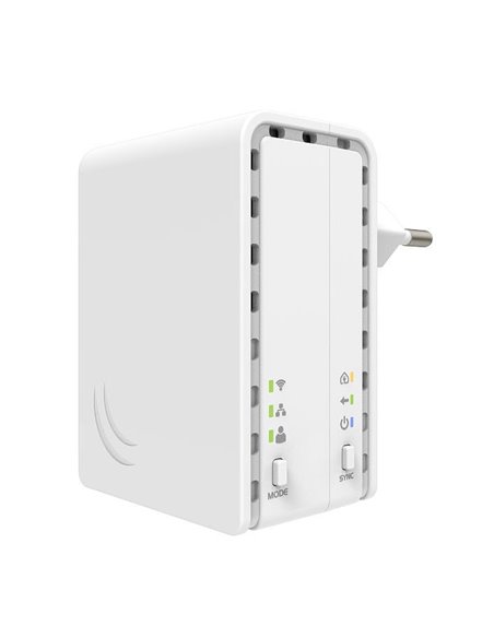 Powerline Adapter MikroTik PL7411-2nD, până la 100 Mbps, Alb