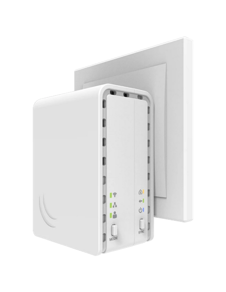 Powerline Adapter MikroTik PL7411-2nD, până la 100 Mbps, Alb