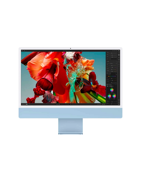 Computer All-in-One Apple iMac A2873, 24", M3 with 8-core CPU and 10-core GPU, 8GB/512GB, macOS Sonoma, Albastru