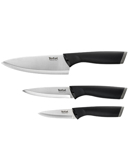 Набор ножей Tefal K221S375, Чёрный | Серебристый