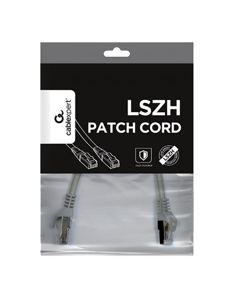 Патч-корд Cablexpert PP6U-2M, Cat6 UTP, 2м, Серый