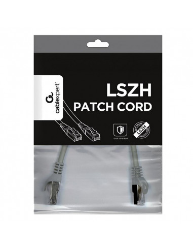 Патч-корд Cablexpert PP6U-2M, Cat6 UTP, 2м, Серый